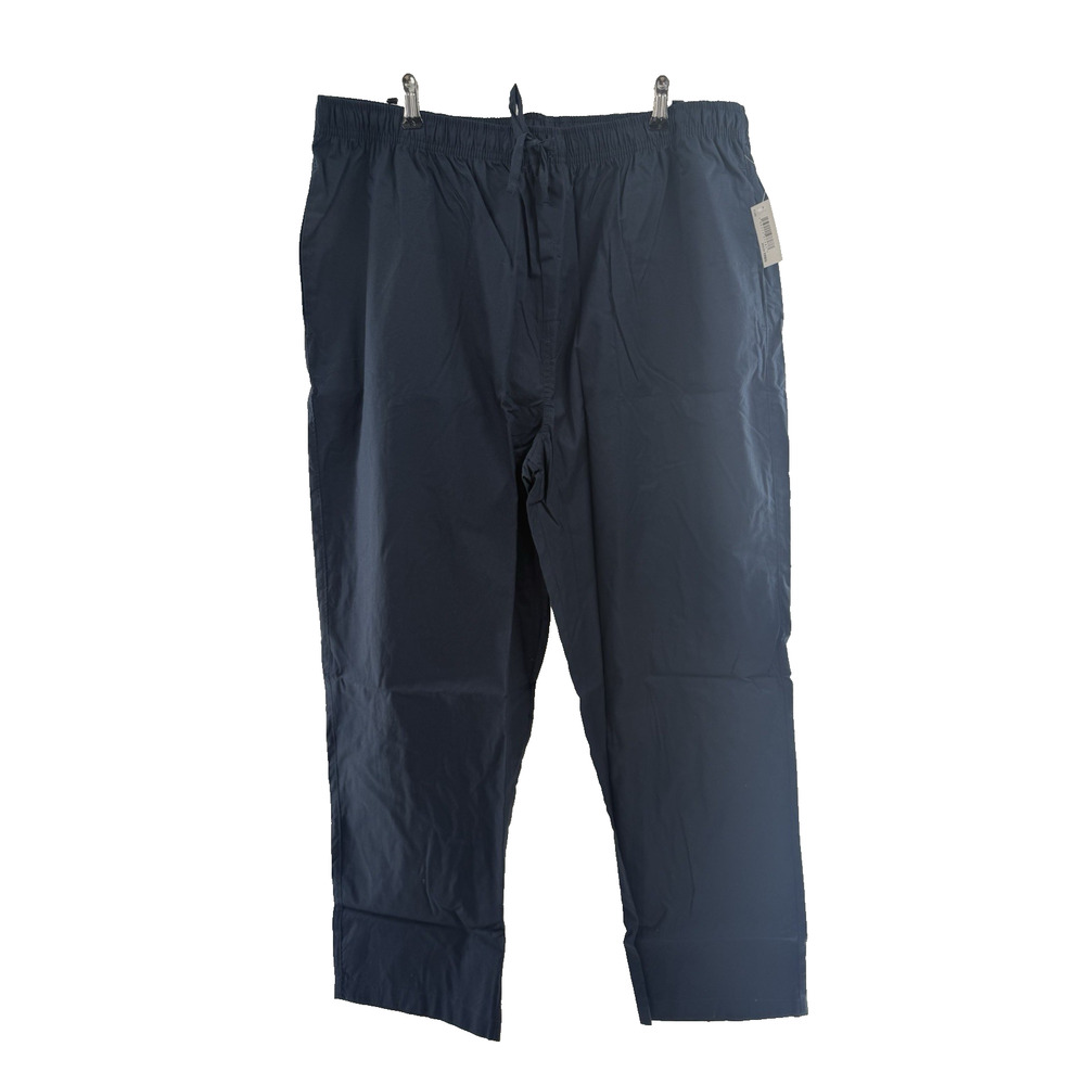 Amazon Essentials Men's XL Straight Fit Woven Pajama Pants, Dark Blue NWT *READ